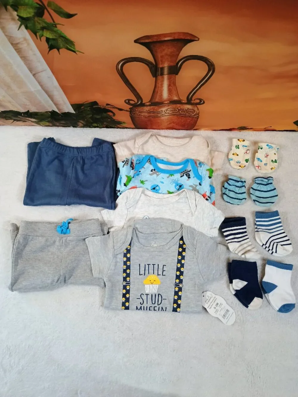 EUC Bundle-12pc Gymboree, Wonder Nation Sz 0-3M Mix & Match Outfits Essentials